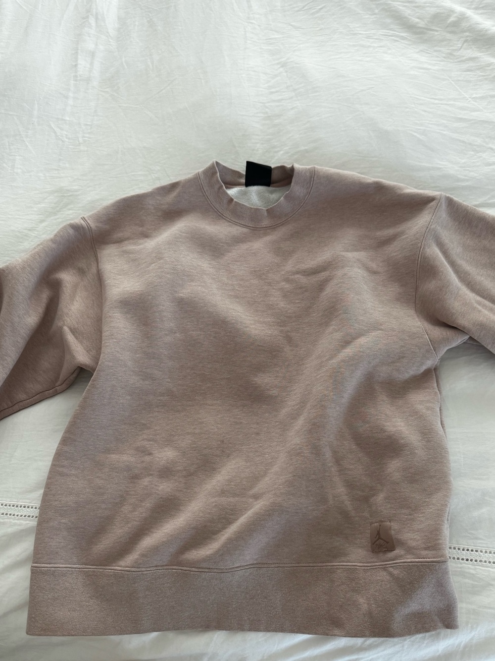 Nike Jordan Flight Fleece Women's Crewneck Sweatshirt in Dusty Mauve
